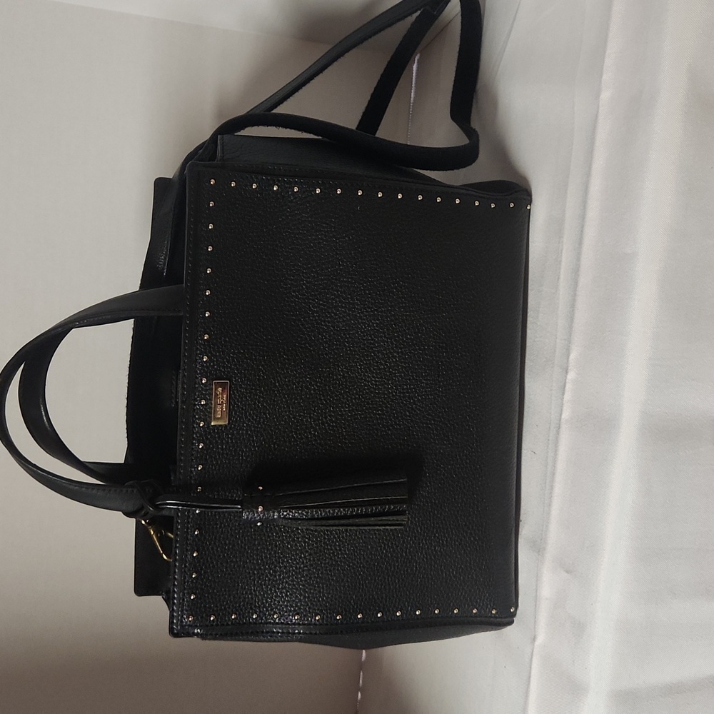 Kate Spade West Street Abby Satchel Pebbled Leather Black Satchel
